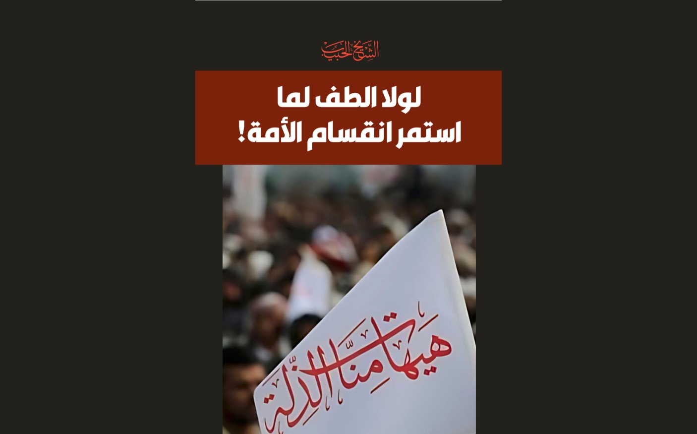 لولا الطف لما استمر انقسام الأمة!