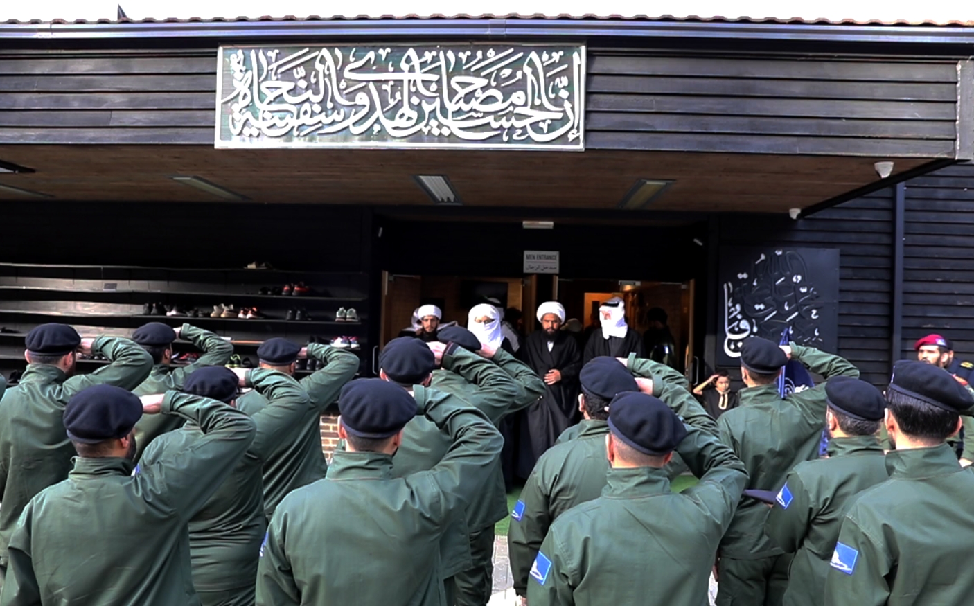 حضور الشيخ الحبيب مراسم تبديل العلم في أرض فدك الصغرى إيذانا بالحداد على الإمام الحسين عليه السلام - محرم 1446 - 2025